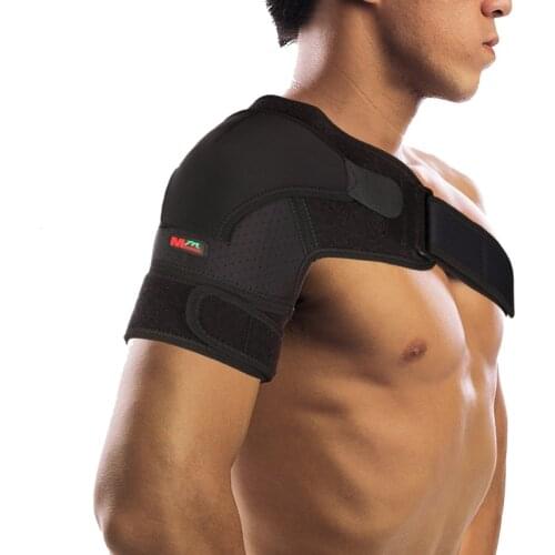 Shoulder Support with Pressure Pad Prevent Strain Neoprene Shoulder Brace Strap Pain Compression Sleeve Back Protector Belt
