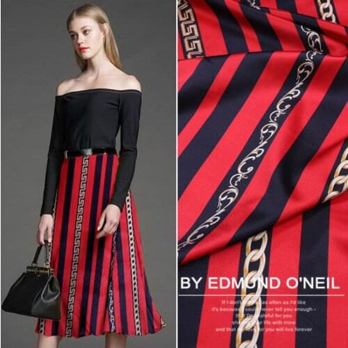 Digital Printed Mulberry Stretch Satin Silk Fabric Summer Shirt Dresses Sewing Material by the Meter Alibaba Express Textile