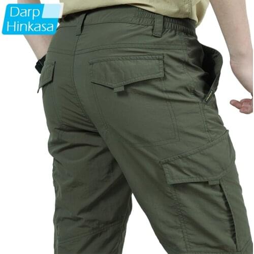 DARPHINKASA Mens Summer Pants
