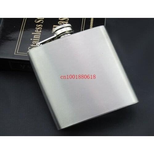 Fedex DHL Free Shipping High Quality 6 oz 170ml stainless steel hip flasks brushed flask ,25pcs/lot