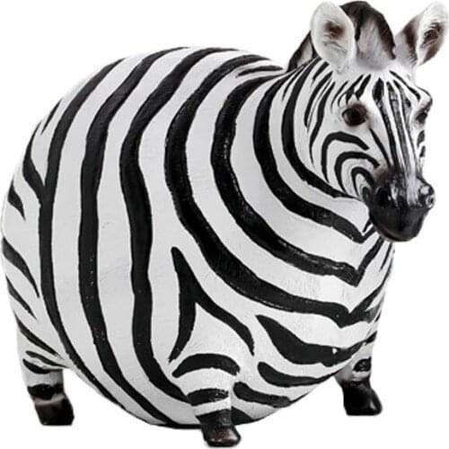 ZEBRA STATUE ANIMAL FIGURINE CREATIVITY STYLE NORDIC HOME ACCESSORIES HOME DECOR HOME HOUSE FIGURINES OFFICE DECORATION GIFT