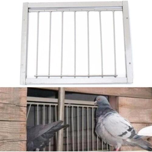 Pigeon Cage Door Iron Door Bob Wires Bars on Frame Entrance Trapping Doors Tumbler for Racing Pigeon Loft Bird 30*26cm