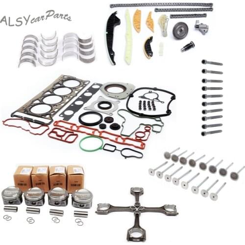 YIMIAOMO OEM 06J107065Bs 1.8T piston assembly and repair kit 21MM and 13-piece sleeve size tile connecting rod valve screw 1400