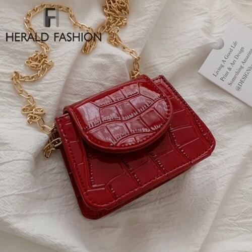 Quality Stone Pattern Leather Crossbody Bags For Women Designer Small Handbags Chain Shoulder Messenger Bag Mini Purses Hand Bag