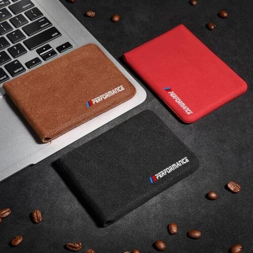 Small Pocket Size M Tricolor Performance Card Storage Bag Driver License Cases for BMW Accessories