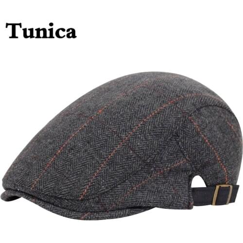 New Men British style berets adjustable Flat Cap Fashion Autumn Winter warm Newsboy Hat Gatsby Peaky Blinder Golf Hats gorras