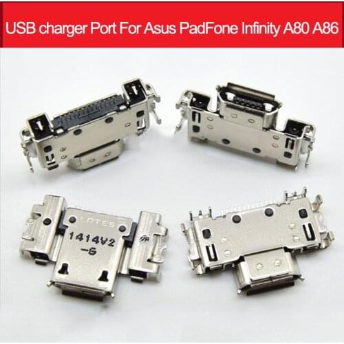 Genuine USB charger port For Asus PadFone Infinity A80 A86 Mirco USB Date charging jack socket For Asus padfone S X T00N PF500KL