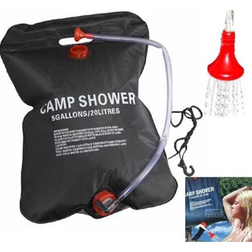 Garden Sprinkler Super Solar Camp Hiking Shower 20L/ 5 Gallon Water Camping Shower bag Solar Heated Outdoor Shower Water Bag
