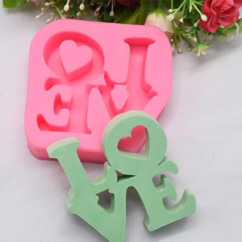 Love Letter Silicone Mold Love Resin Mold Love Sign Word Epoxy Resin Molds Tools AXYD