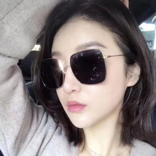 Luxury Square trend Sunglasses Women Men Retro Brand designer Metal Frame Oversized Sun Glasses Female Grandient Shades Oculos