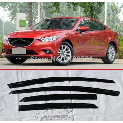 For Mazda 6 M6 Atenza 2014 2015 2016 Mugen Style Window Visor Rain Sun Guard Vent new