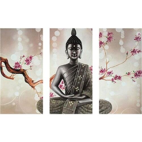 Buddha Statue 5D DIY Full Drill Diamond Painting Rhinestone Embroidery Cross Stitch Kit Craft Home Decor Arts
