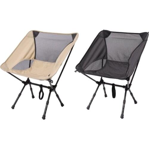 Ultralight Outdoor Folding Chair Portable Mazar Backrest Fishing Chair Art Sketching Bench Beach Chair Moon Chair