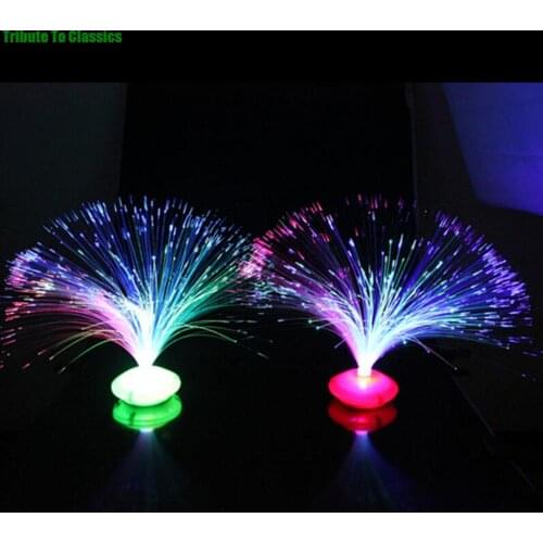 1PCS LED Beautiful Romantic Color Changing Fiber Optic Nightlight Lamp small night light Chrismas Party Home decoration