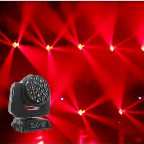High quality nineteen lesson bee eye moving head effect lamp 19×15 four-in-one LED stage lighting