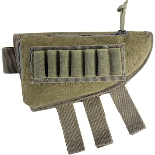 Tactical Rifle Cheek Rest Butt Cartridge Military Equipment Survival Hunting Goods Cartridge Pouch For Hunting Magazine Holster