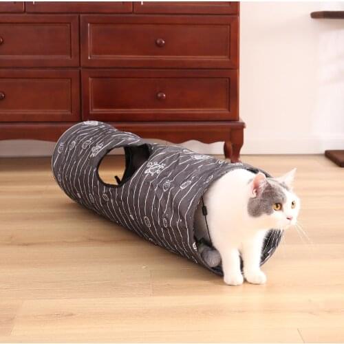 Pet Cat Tunnel Toys Foldable Pet Cat Training Toy Interactive Tube Fun Toy For Cat Rabbit Animal Play Tunnel Tube