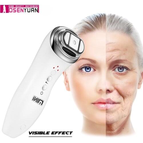 Ultrasonic Radio Frequency Apparatus Lifting Face Skin Care Massager Facial Rejuvenator Mini Hifu Anti Wrinkle Tightening Device