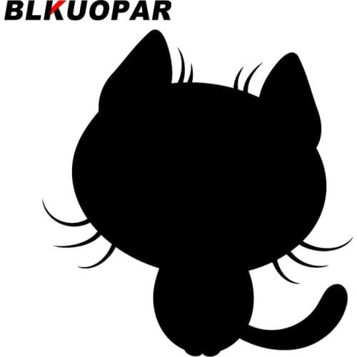 BLKUOPAR for Cat Decals Vinyl Car Stickers Laptop Waterproof Refrigerator Sunscreen Motorcycle Helmet Funny JDM Decoration