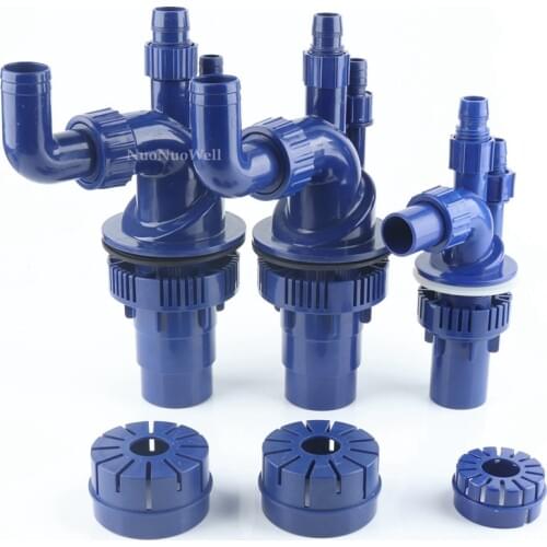 3 Types Hi-quality Aquarium Fish Tank Bottom Filter Pipe Fittings 4-Way Overflow Pipe Connectors Aquatic Pets Water Clean Tools