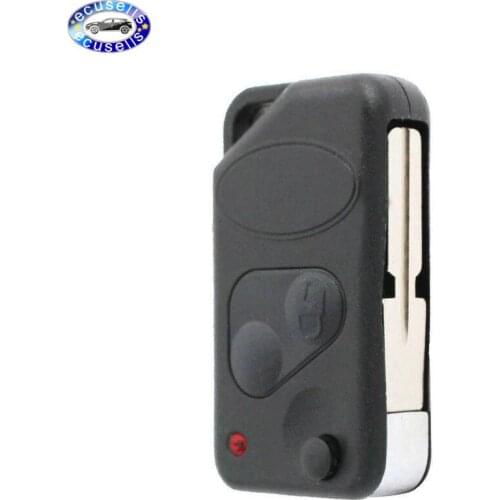 1PC,5PCS, Replacement Shell 2 Button Flip Key Case Fob for LAND/RANGE ROVER P38 HU58 Blade