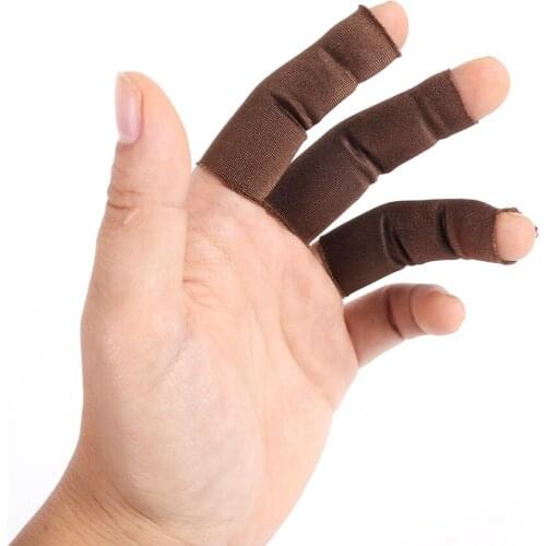 12pcs Nylon Fly Fishing Finger Protection Line Stripping Guards Cover Sleeces Protector Fishing Gloves Equipment