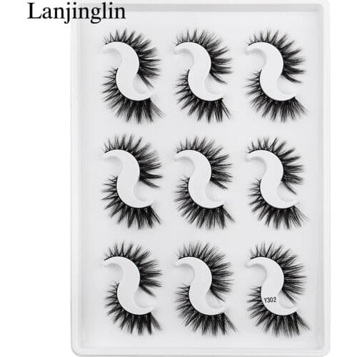 3/9Pairs 3D Faux Mink Eyelashes Natural Thick Long False Eyelashes Dramatic Fake Lashes Makeup Extension Eyelashes maquiagem