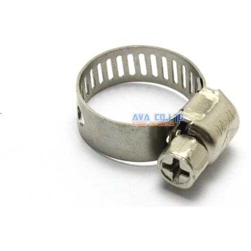 40 Pieces 12-20mm Hose Clamp Worm Gear Hose Pipe Fitting Clamp