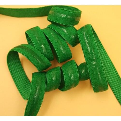 50M/lot width1.2cm Silicone width 3mm green silicone elastic gripper for tailor Sewing DIY Bra Strap Elastic Webbing Band