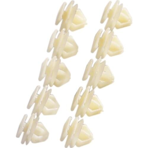 50Pcs White ABS Expert Door Moulding Clips Trim Panel Hole Clip Push Engine Cover Fasteners For Peugeot 106 206 306 307 806