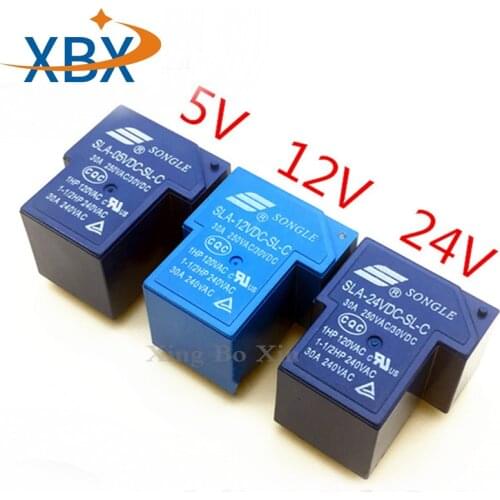 50PCS Power relays SLA-05VDC-SL-C SLA-12VDC-SL-C SLA-24VDC-SL-C 5V 12V 24V 30A 6PIN T90 new and original