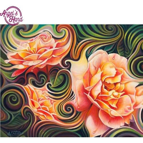 5D DIY diamond embroidery Abstract rose diamond painting Cross Stitch full square Rhinestone mosaic home decoration gift
