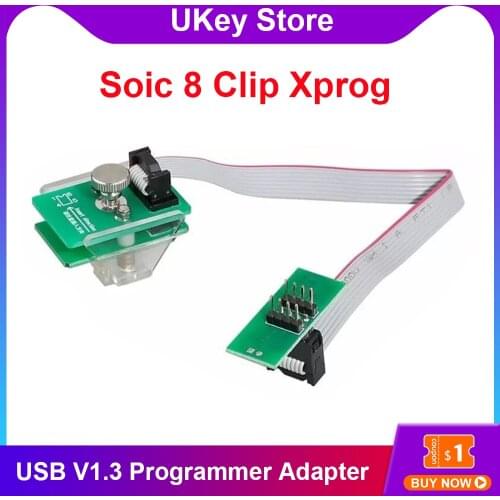 8Pin New Soic 8 Clip Xprog Adapter Soic8 Sop8 Anti-theft Data Reading Work with VVDI Prog/CG Pro 9S12/Orange5 For BMW FEM-BDC
