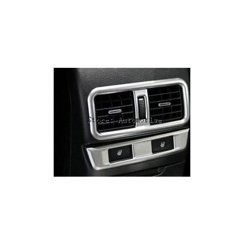 ACCESOORIES FIT FOR 2015 2016 for Subaru OUTBACK REAR AIR VENT CHROME COVER TRIM GARNISH FRAME MOLDING ARMREST