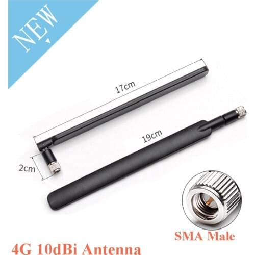 4G Antenna SMA Male 10dBi for 4G LTE Router External Antenna Support 4G/GSM/GPRS