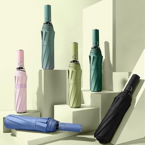Fully Automatic Umbrella Rain and Sun Dual-Purpose Folding Sun Umbrella Male Sun Protection and Anti-Ultraviolet Sun Umbrella