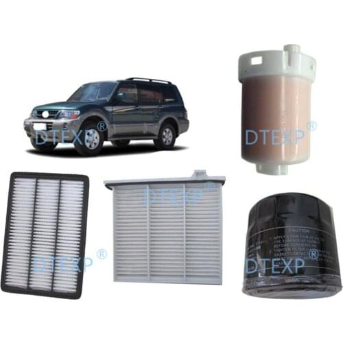 1 Piece Petrol Engine V77 V87 V73 V75 Air Filter for Pajero V73 AC Filter for Montero 2000-2006 Engine Oil Filter Petrol Filter