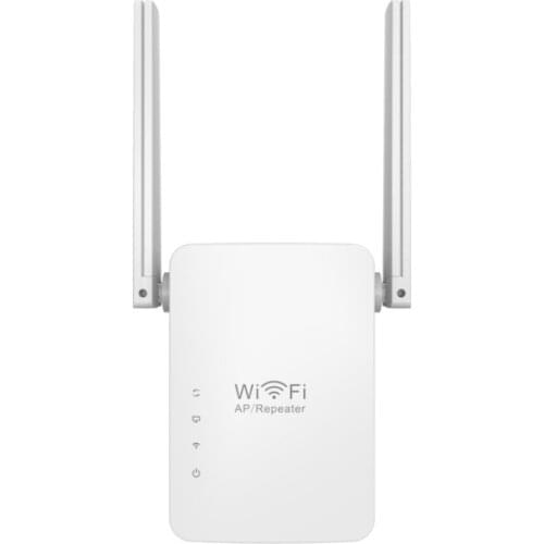 Wireless WiFi Range Extender Booster 300Mbps Wi-Fi Repeater Network Router 2 Antennas Signal Wsp Easy Setup WR13