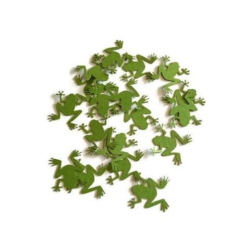 Glitter green Frog 1st birthday Little Man Baby Shower wedding bridal party Confettis Table Scatter decorations