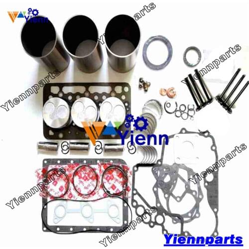 D722 D722-E/EB Rebuild Kit Piston Ring Cyliner Liner Full Gasket Set Bearing For Kubota BOBCAT 323 Excavator Engine