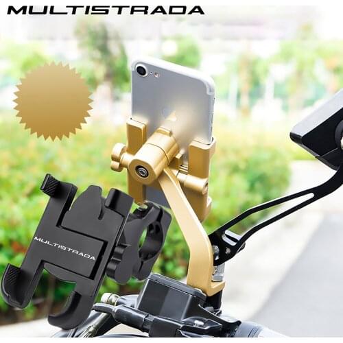 For DUCATI Multistrada 950 1100 1200GT 1260 1200/Enduro/Enduro Pro Aluminum Alloy Motorcycle Handlebar Phone Holder Stand Mount