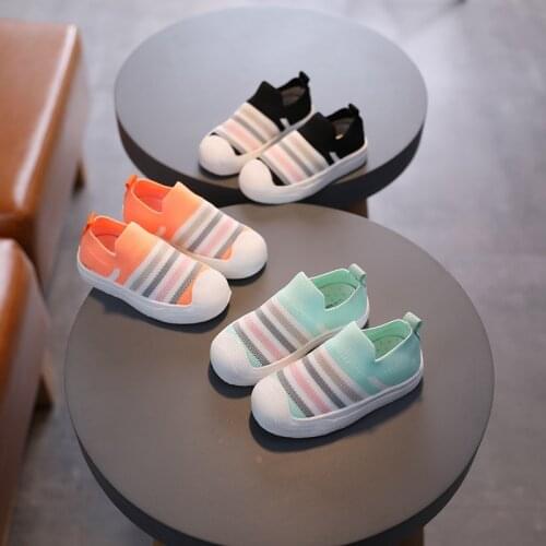 Kids Casual Flat Sneaker Shoes Anti-slip Soft Bottom Weaving Walking Sneakers Children Girls Boys Sports Shoes