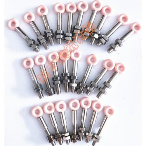 Ceramic Pigtail Ring O-type Porcelain Circle Wire Guide Eyes Bolts Eye Nut Eyebolt Eye Screw Porcelain Pigtail 99 Porcelain