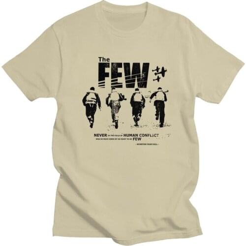 Battle Of Britain Raf Spitfire Men T Shirt Cotton Tee Pilot Fighter Command Tshirts Short Sleeve Casual T-shirt Clothing