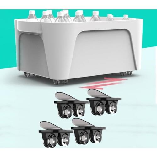 4pcs Set Mini Caster Wheels Ruedas Para Mueble Storage Box Pulley Universal Furniture Wheel Creative Household Tool for Moving