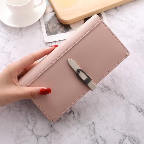 2021 Fresh style Solid women wallet Large Capacity Womens purse leather Multi Slots card wallet Zipper Hasp porte feuille