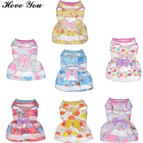 Heve You Dog Dress Pet Clothes for Small Dogs Chihuahua Princess Dresses Pet Yarn Skirt Dog Wedding Dress Clothing Supplies