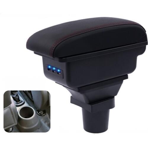 For Chevrolet spark armrest box central Store content box car-styling decoration accessory with cup holder USB