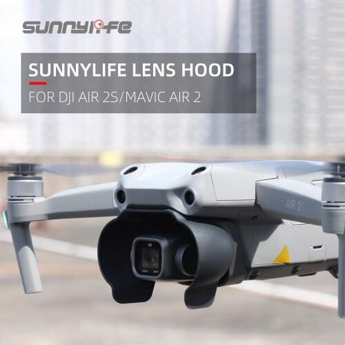 Sunnylife Lens Hood For DJI Air 2S/Mavic Air 2 Effective Light Hood Prevent Glare Light Lens Protector Drone Accessories