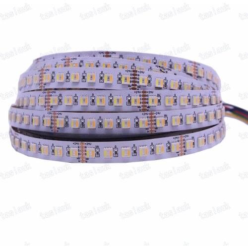 5M LED Strip Light RGBCCT 60leds 96leds /m 5050 SMD Led Tape Led Stripe Bar Light String Holiday Decoration Lights 12V 24V
